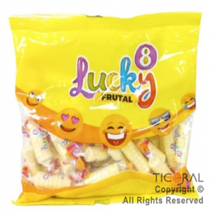 PASTILLAS LUCKY 8 SABOR FRUTAL x 200 GR